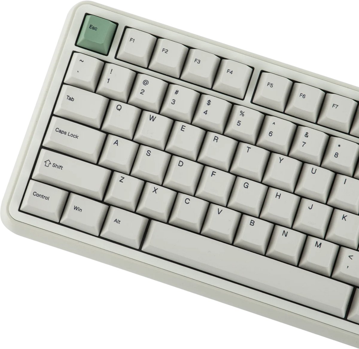 EPOMAKER RT100 Pro - Mechanisch Draadloos Toetsenbord - 100% - QWERTY - Retro Mechanical Keyboard met Draaiknop en Mini Scherm - Flamingo Switch - Retro White thumbnail 3