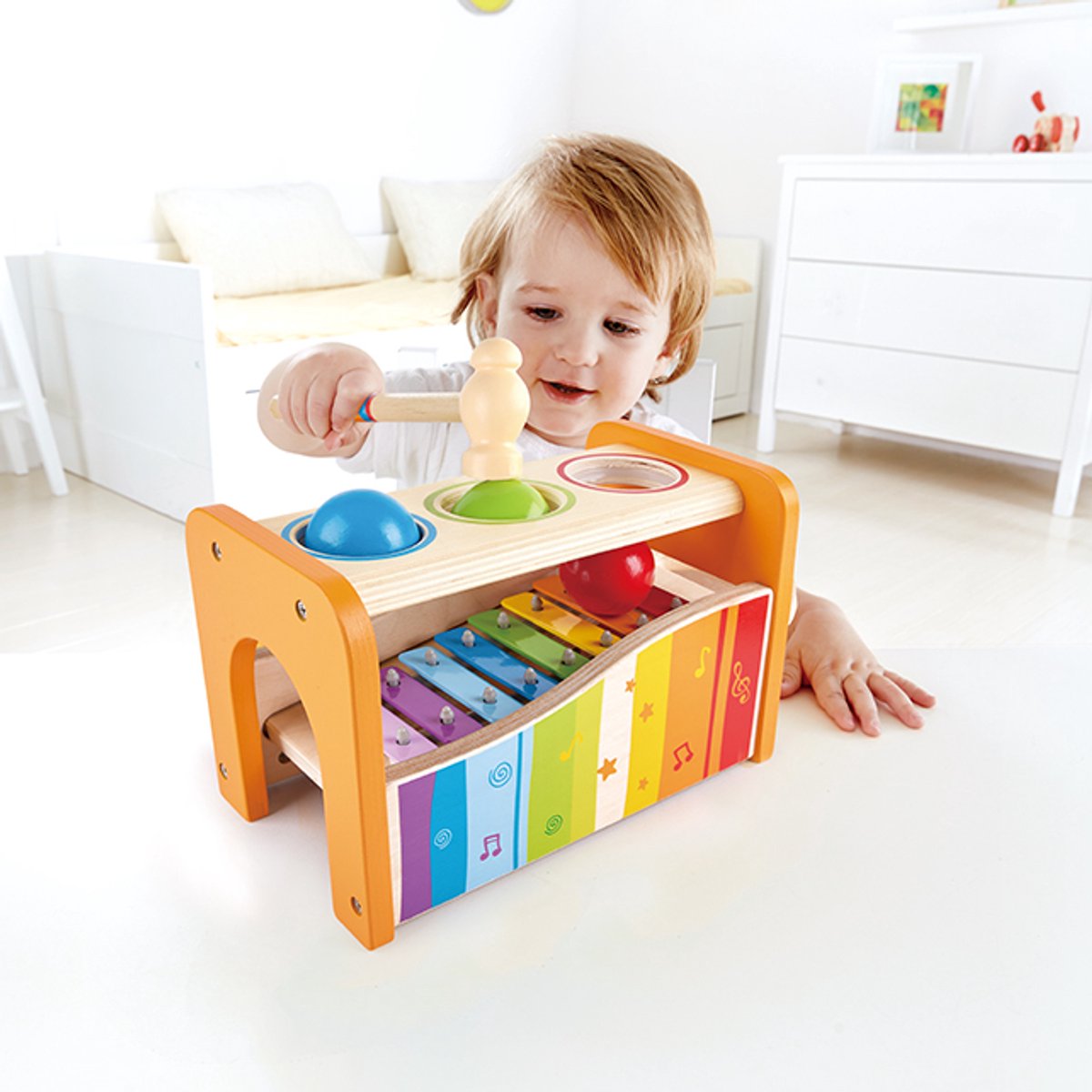 Hape Hamerbank met Xylofoon - Houten Muziekspeelgoed voor Peuters vanaf 12 Maanden — afbeelding 6