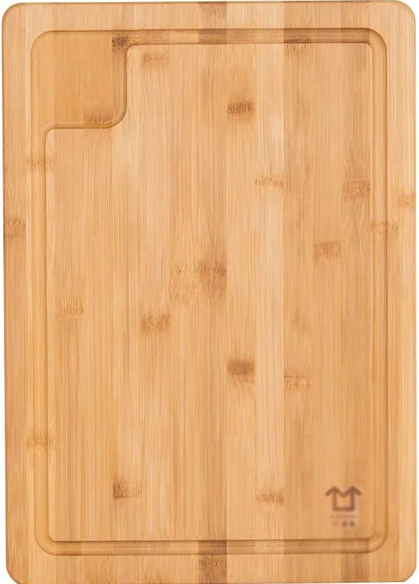 Dik Hakblok - Snijplank Hout - Keuken Werk - Met Sapgroef - Groot Rechthoekig - Natuurlijk Hout