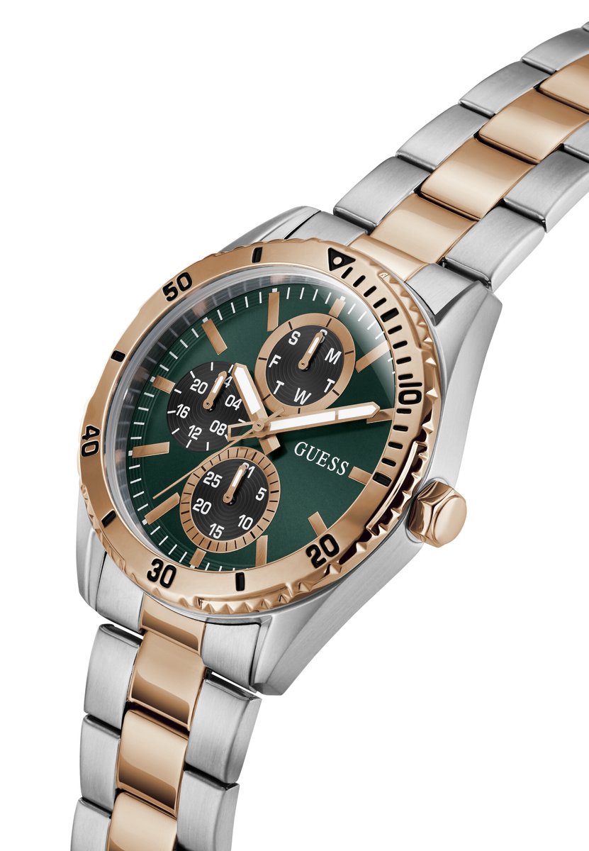 Guess Velocity Quartz Analoog Horloge Tweetoon Kast: 100% Roestvrij Staal | Armband: 100% Roestvrij Staal 43 mm GW1061G1, GW1061G2, GW1061G6, GW1061G7