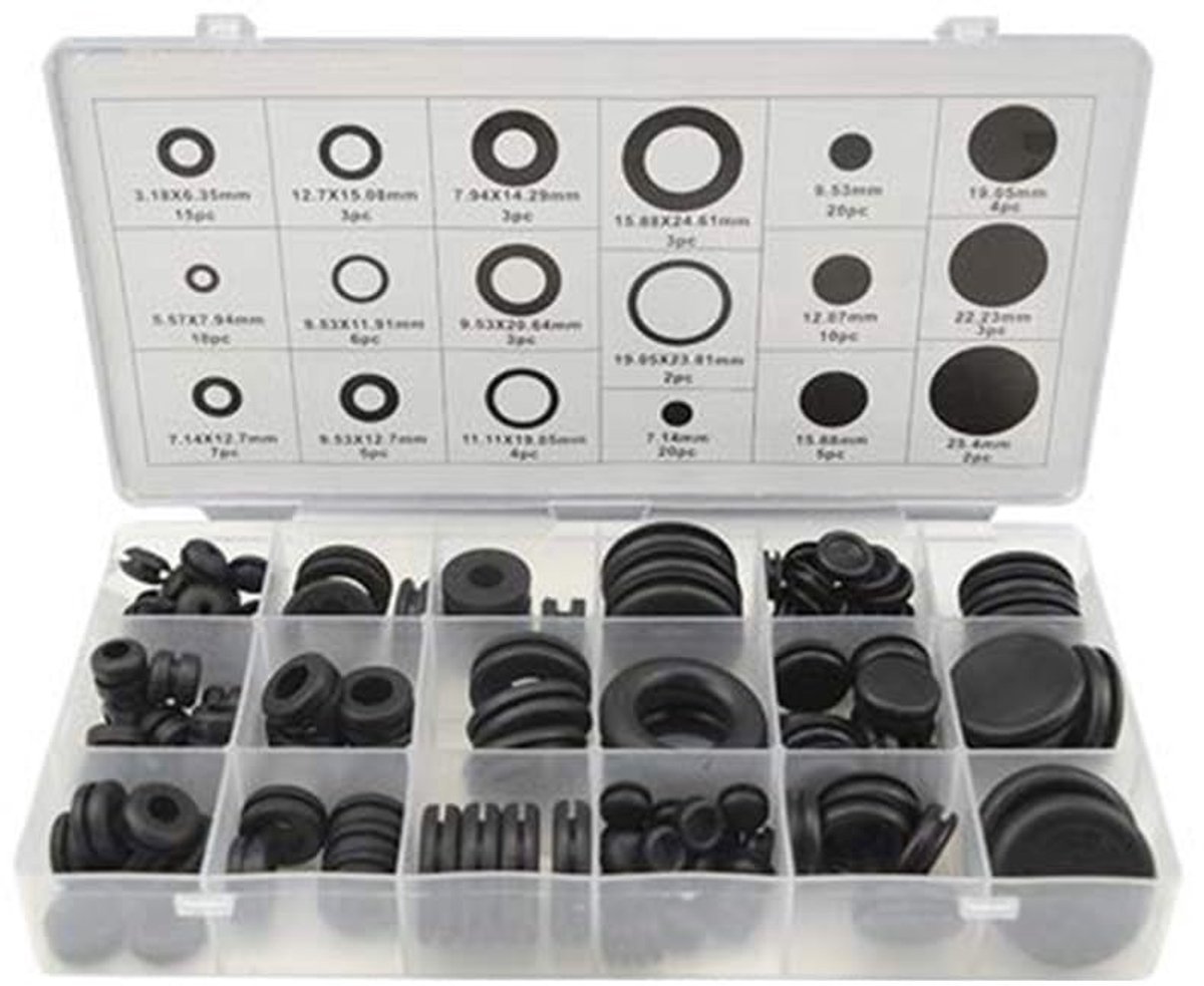 Spuitmondjes Set - Rubberen Mondjes - Diverse Projecten - 18 Maten Assortiment - 125 Stuks