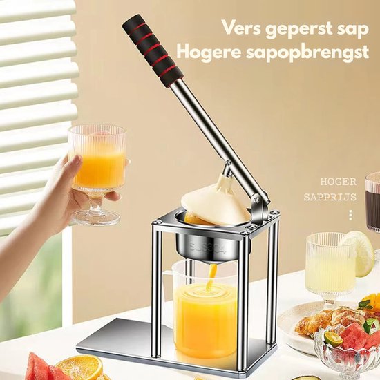 Damenzo - Citruspers handmatig - Citruspersen - Sinaasappelpers - Sinaasappelpers handmatig - Keukengerei - Sap pers - RVS van Merkloos — afbeelding 5