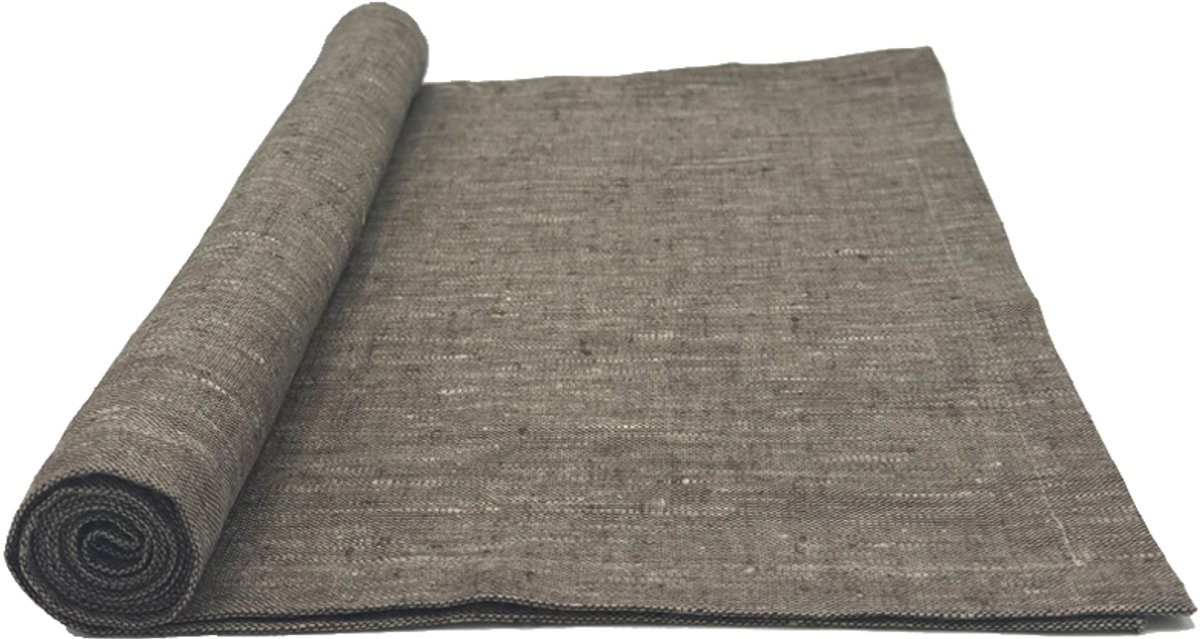 Maya tafelloper naturel/mocca 40 x 140