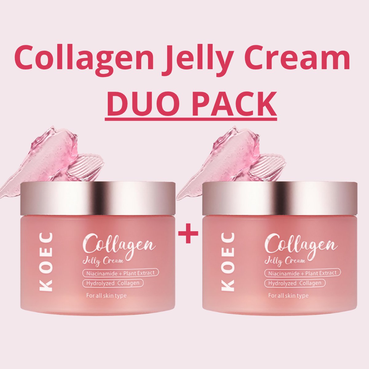 1 + 1 DUO PACK KOEC Collagen Jelly Cream (100ML) - korean skincare - collageen masker - korean beauty
