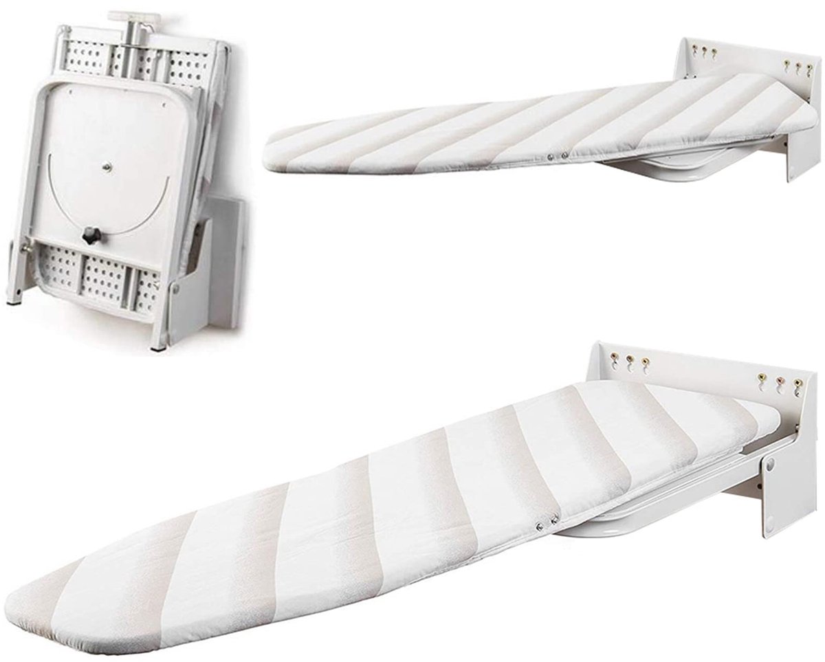 Wandgemonteerde Strijkplank - Opvouwbaar en 180° Draaibaar - Ruimtebesparend Design