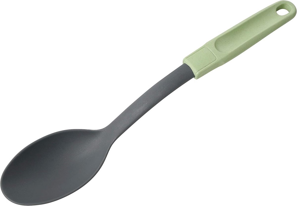 Grote Serveerlepel 32 cm Duurzaam Kunststof Mintgroen Lichtgrijs