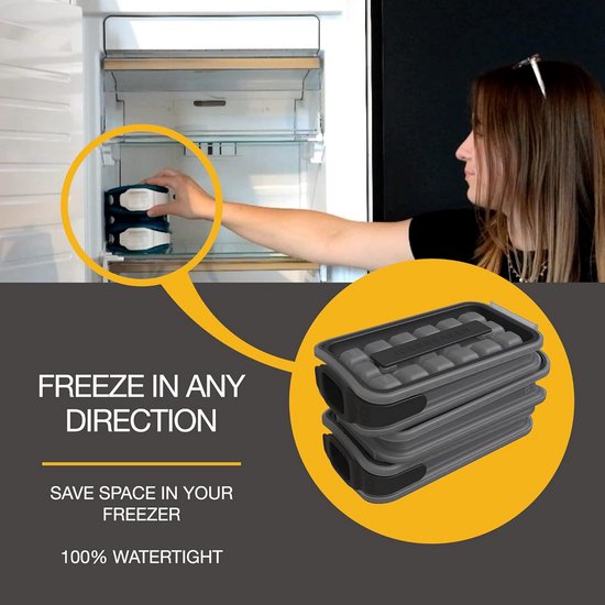 4-in-1 ijsdispenser - hygiënisch serveren zonder handen aan ijs - Clear Black van Merkloos — afbeelding 4