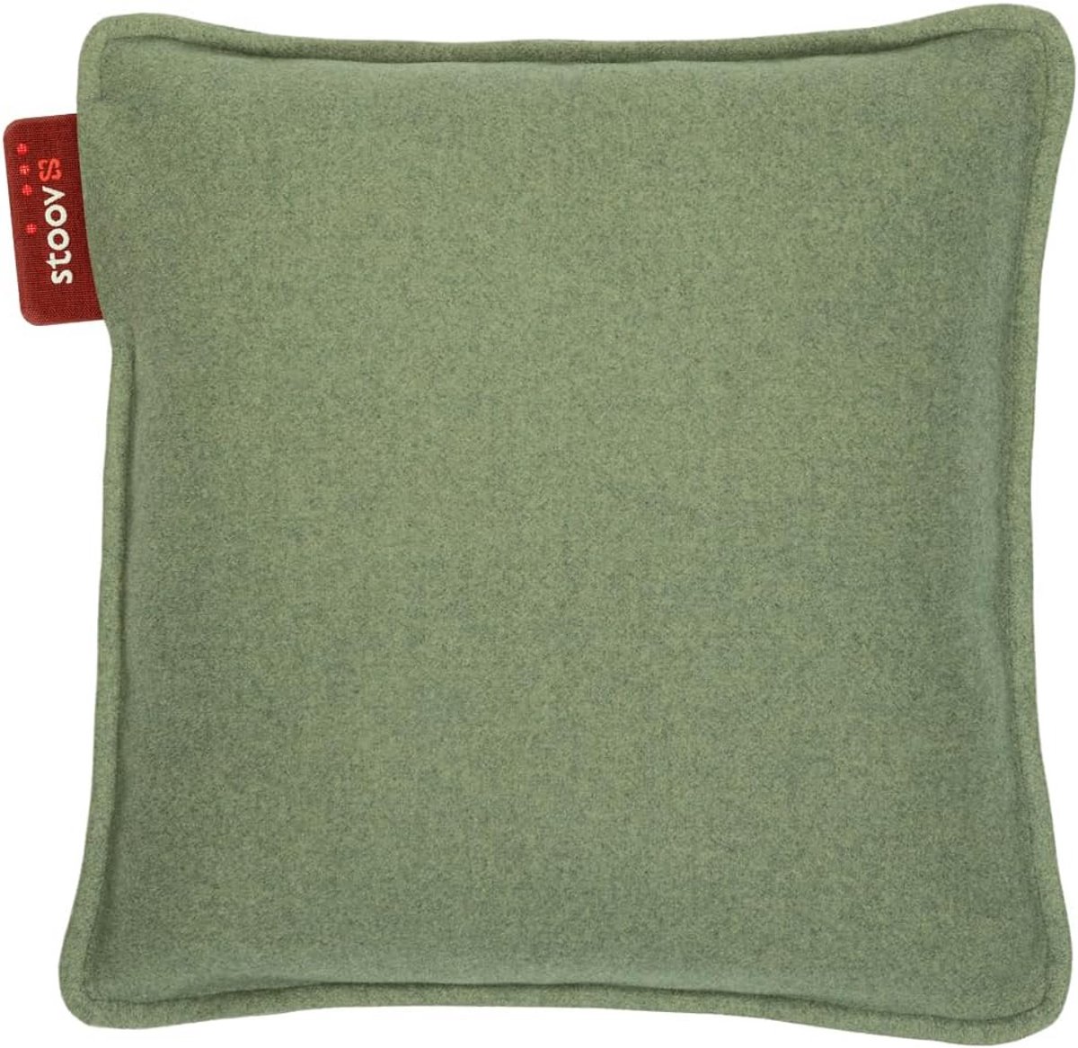 Draadloos infrarood warmtekussen - 45x45 cm - 2-4 uur warmte - Oplaadbare batterij - Veilige oververhittingsbeveiliging - Woolly Mid Green