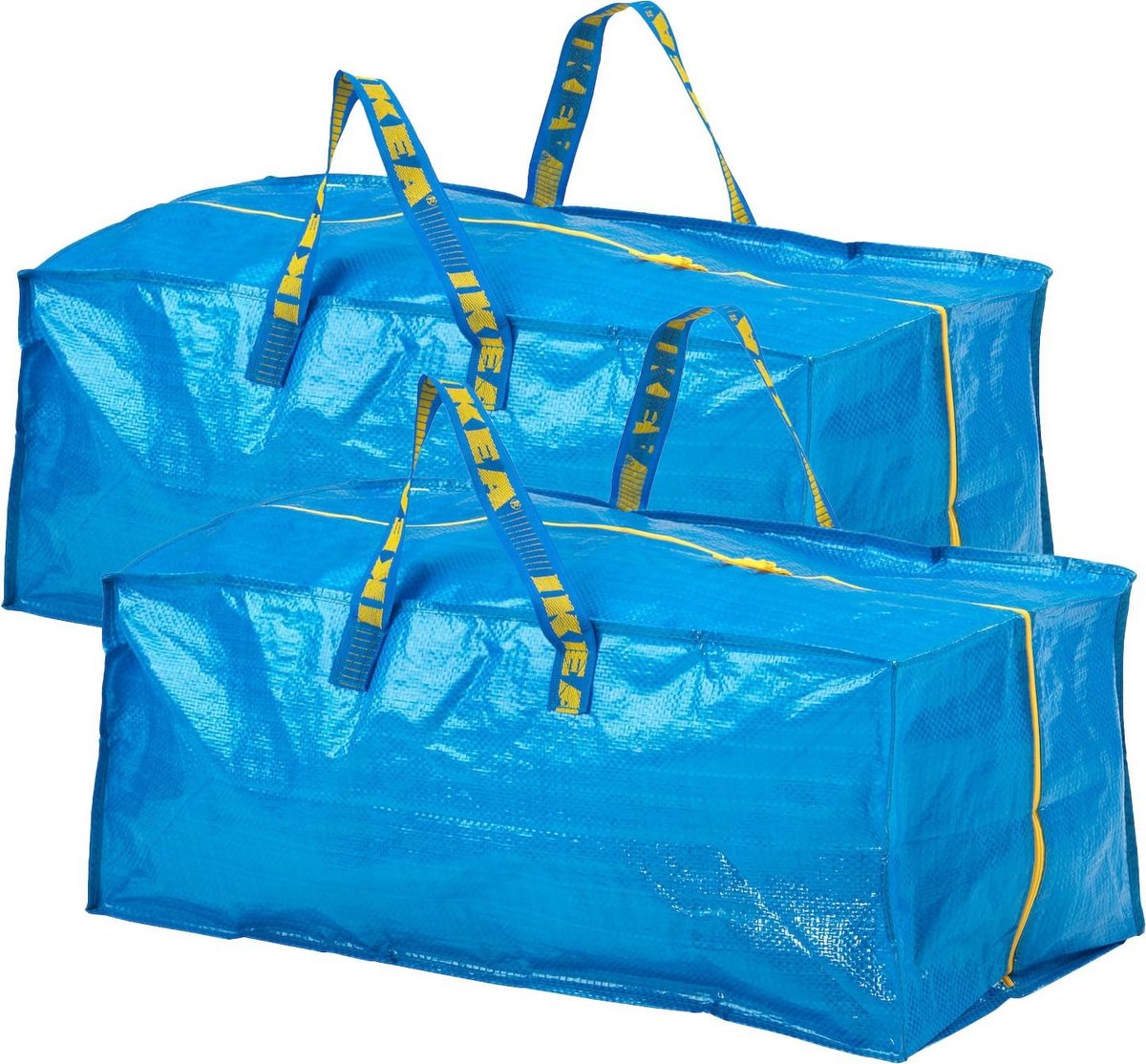 Extra grote opbergtas blauw 20 gallon 2 stuks