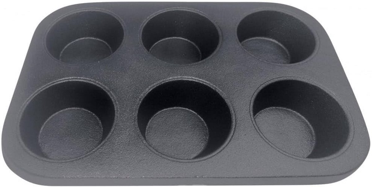 Gietijzeren Muffinvorm Set 6 stuks Anti-aanbaklaag