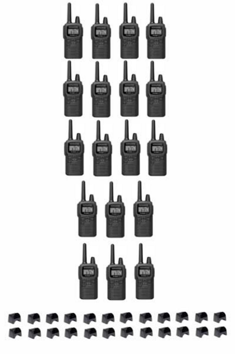 Set van 18 Kenwood PKT-300 ProTalk XLS IP52 PMR446 mini portofoons