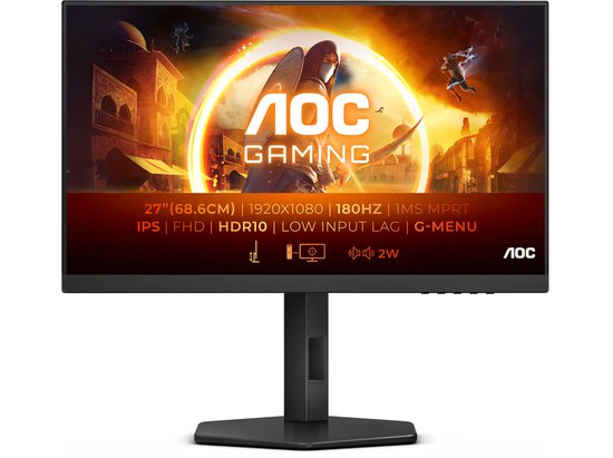AOC 27G4X Gaming Monitor 27 inch - 180Hz Fast IPS - €162,00