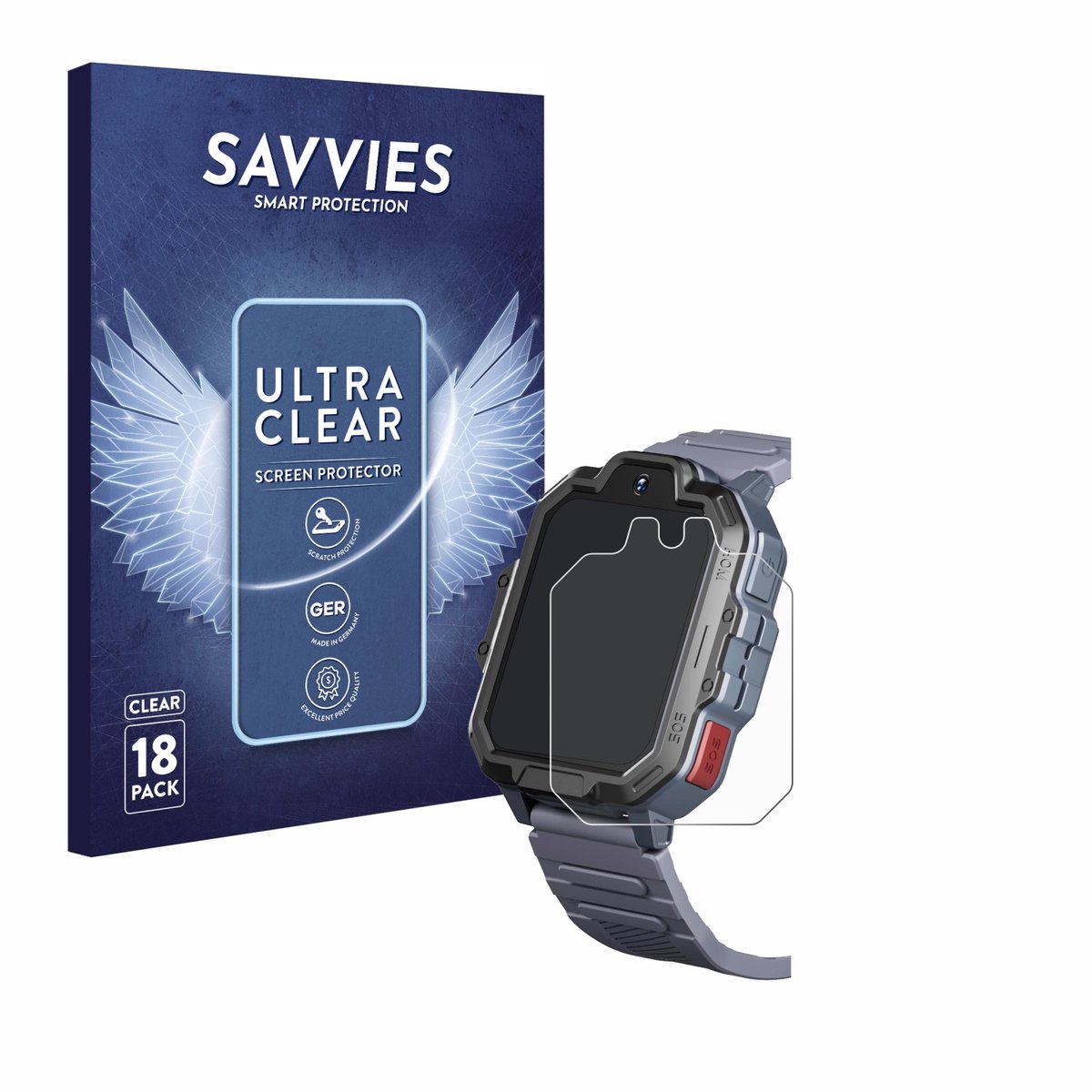 Savvies - Screenprotector voor Okyuk T17 - Folie Beschermfolie transparant 18 Stuks