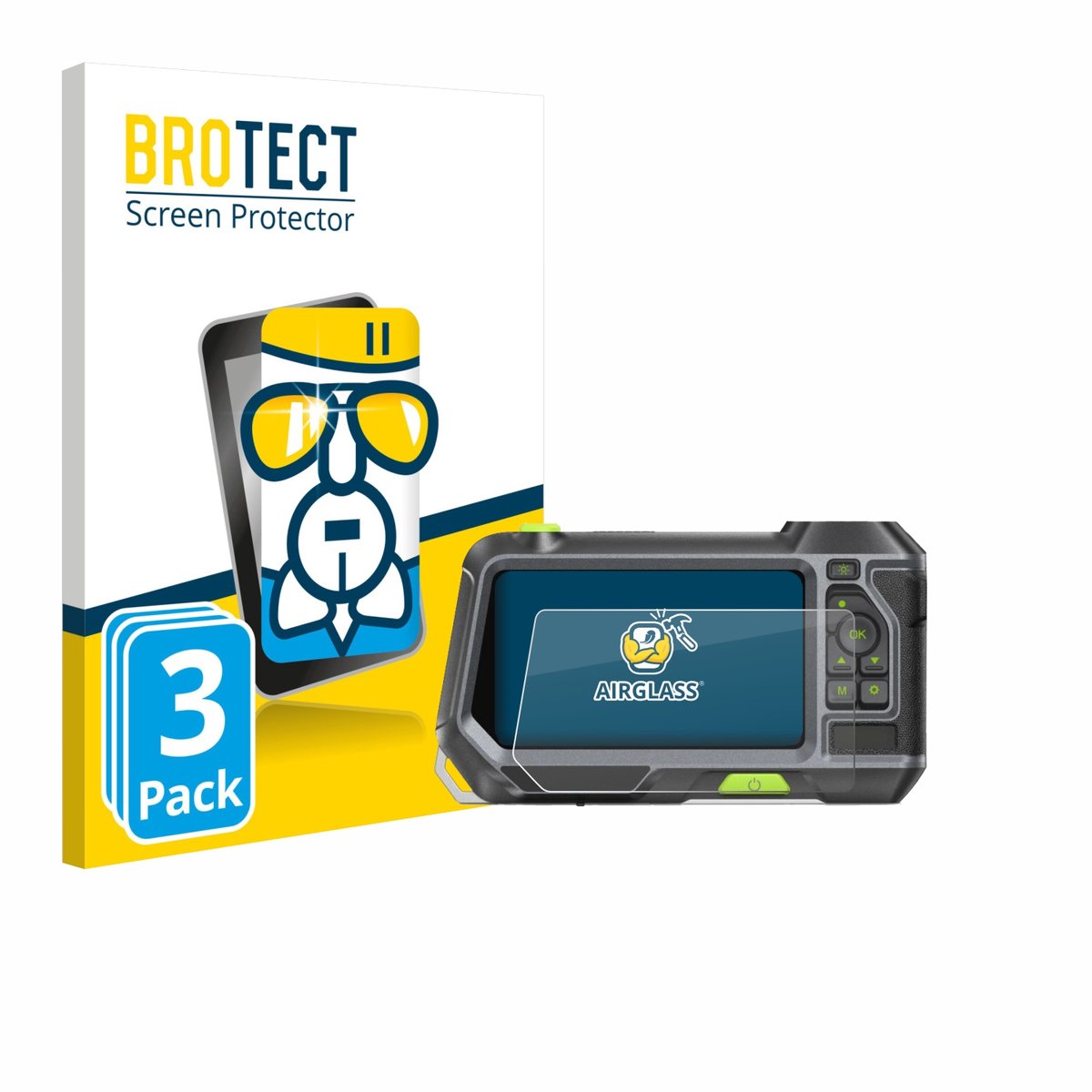 Screenprotector 3 Stuks voor Teslong NTS500 Beschermglas transparant