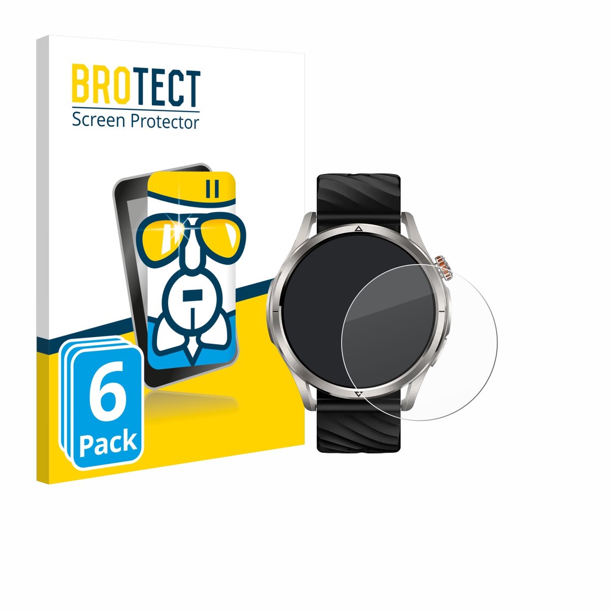 Screenprotector 6 Stuks voor Kospet Magic R10 1.43" Beschermglas transparant