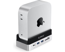 Dockingstation voor Mac mini M4/M4 Pro met 1TB NVMe SSD en USB-C Hub functies