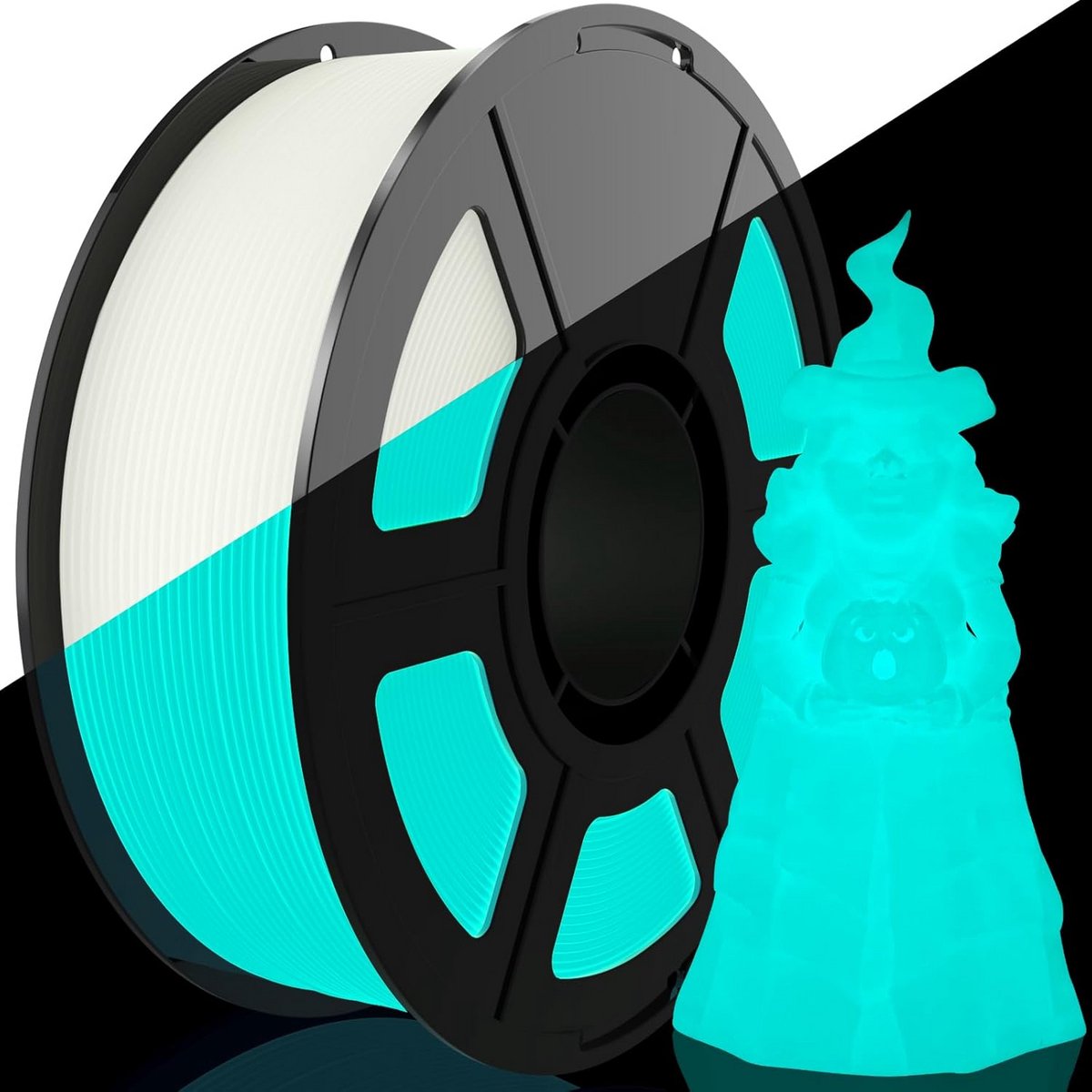 Glow in het Donker PLA Filament 1,75 mm 1 kg Teal voor 3D Printer