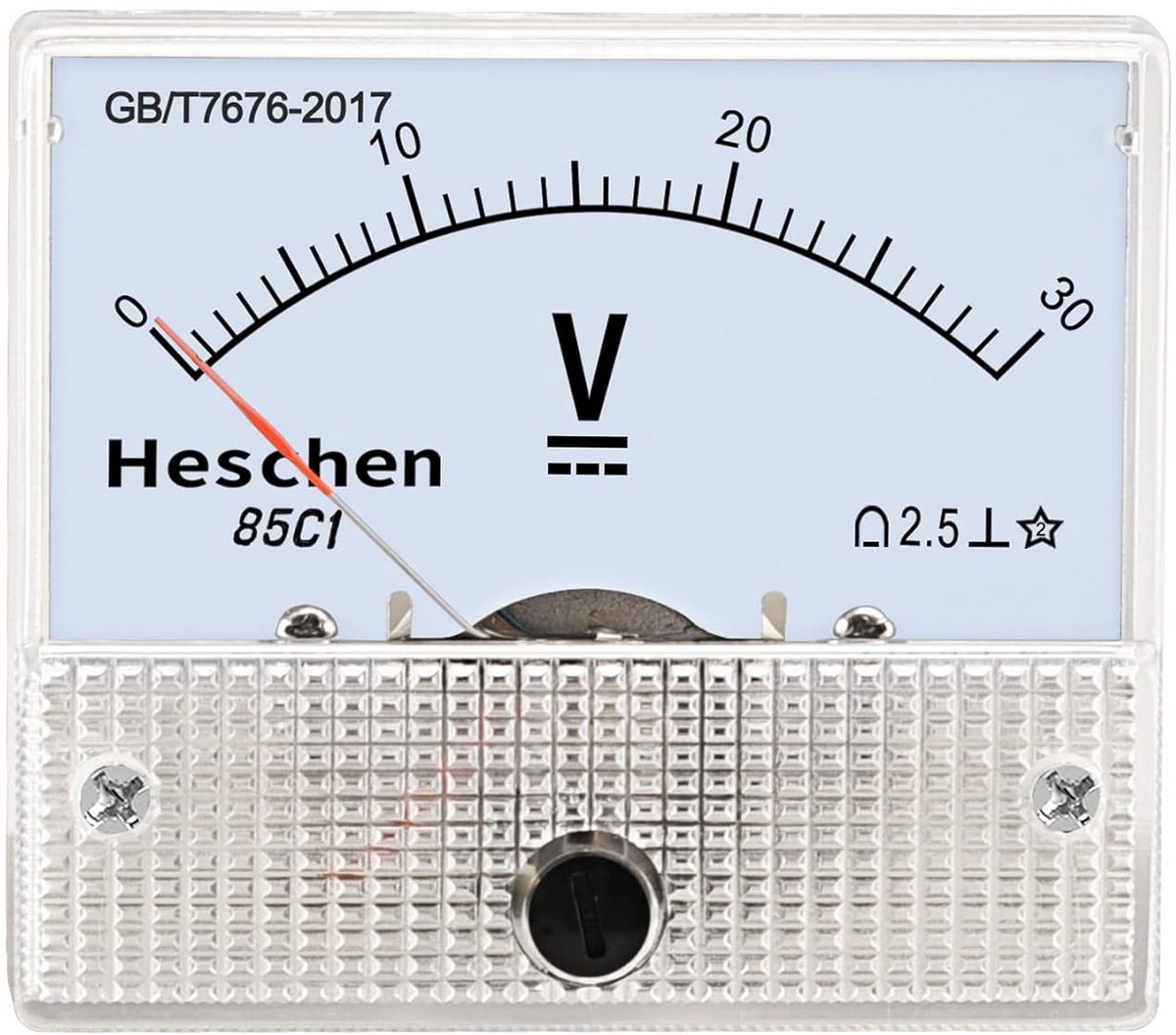 Analoge Spanningsmeter DC 0-30V met Montagepaneel