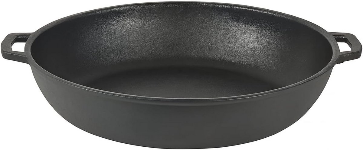 Gietijzeren Braadpan Ø26 cm - Duurzame Koekenpan voor BBQ, Oven en Fornuis