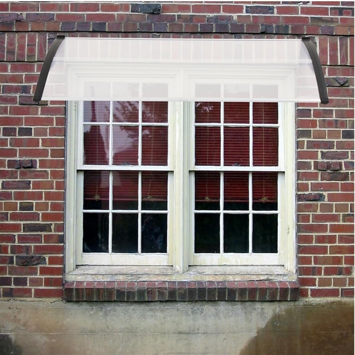 Ronde Boog Luifel 150 cm - Kunststof Overkapping voor Deur of Raam