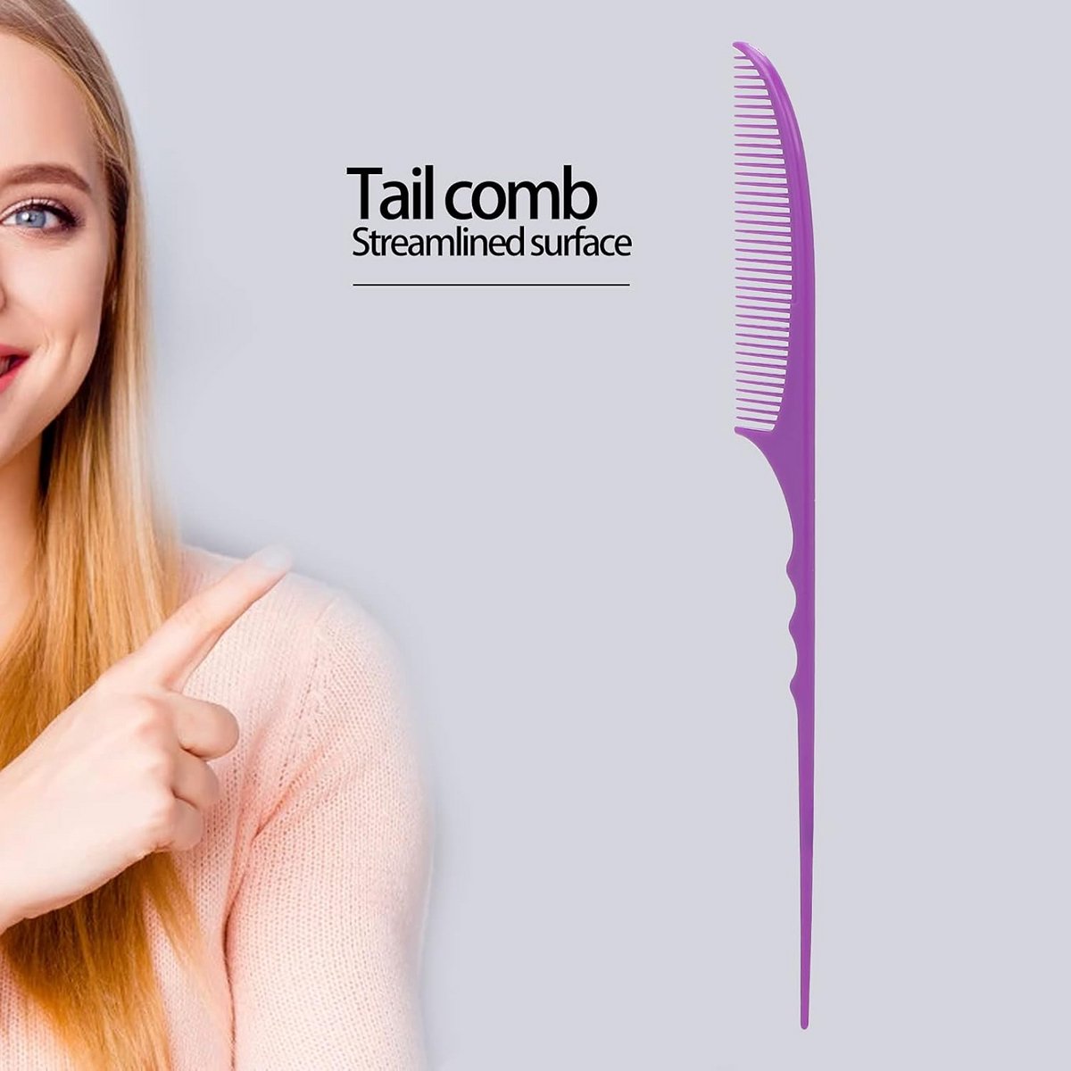 Professionele Haarstylingkam met Lange Stekel voor Scheiden en Stylen