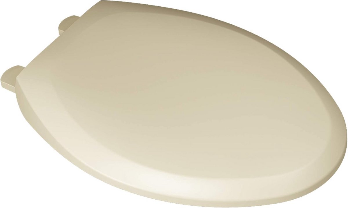 Langwerpige Toiletzitting met Soft Close en Take-Off Scharnieren, Beige