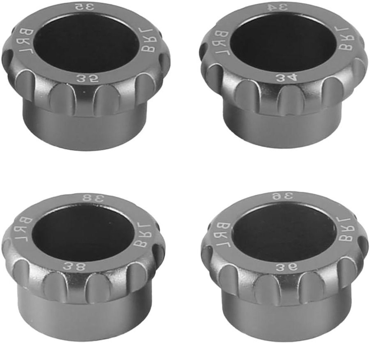 Horlogekastopener set, professionele reparatietool voor achterkanthorloges, verwijderaar voor kasten, polygoon-design, 4 stuks (34, 35, 36, 38 mm)