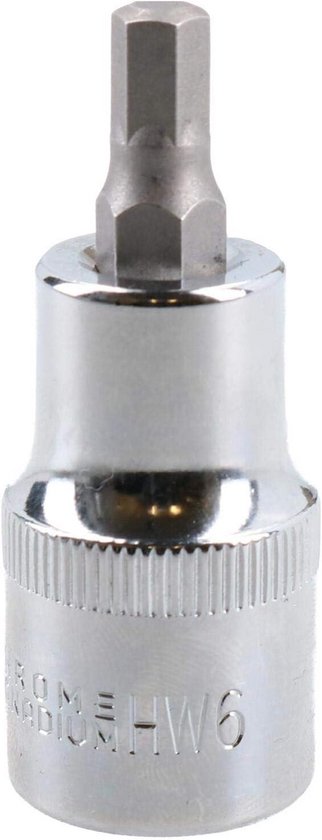 6mm Inbus Bit Socket Metrische Zaagstuk 1/2 Inch Aandrijving 55mm Lang ...