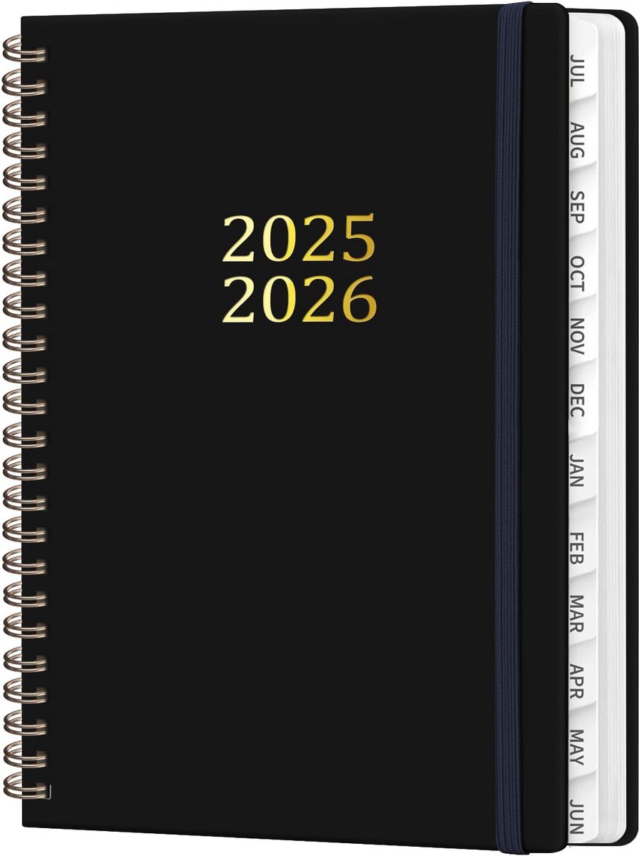 Academische Jaarplanner 2025-2026 | Week- en Maandoverzicht | Hardcover A5 met Tabs