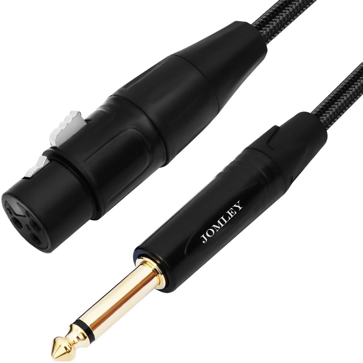 Female XLR naar 1/4 inch TS Mono Kabel 3 meter - Voor Dynamische Microfoons