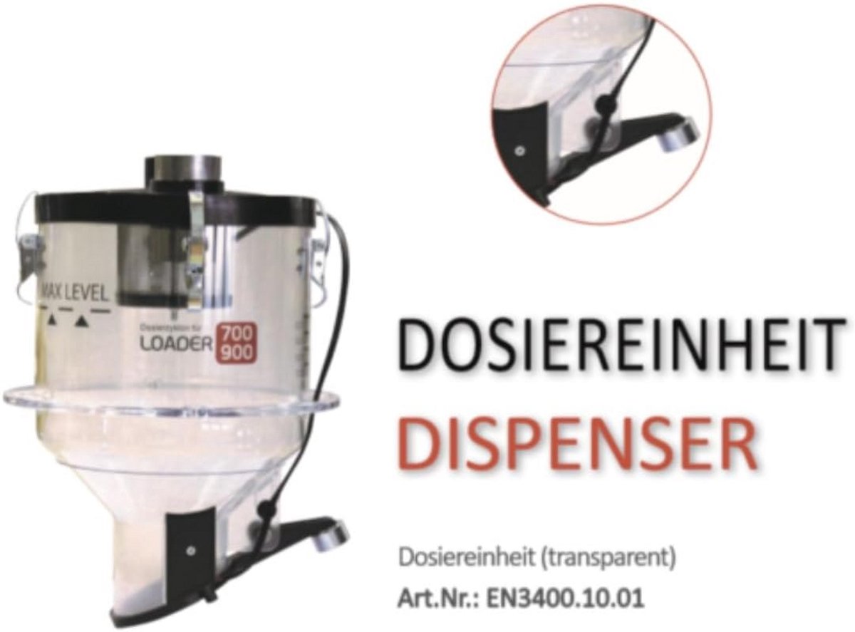 Doseereenheid pellets opvangbak voor zuigsysteem - Accessoires pelletzuigsysteem