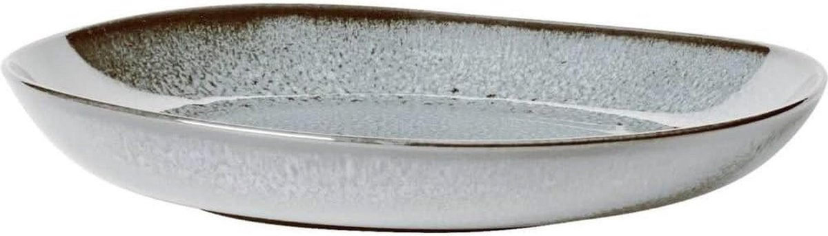 Lave glacé platte schotel turkoois 28 cm