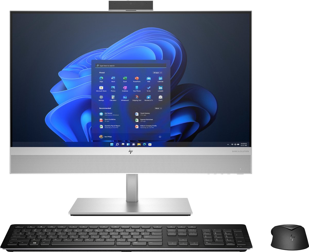 HP EliteOne 840 G9 Intel® Core™ i7 i7-14700 60,5 cm (23.8") 1920 x 1080 Pixels Alles-in-één-pc 16 GB DDR5-SDRAM 512 GB SSD Windows 11 Pro Wi-Fi 6E (802.11ax) Zilver