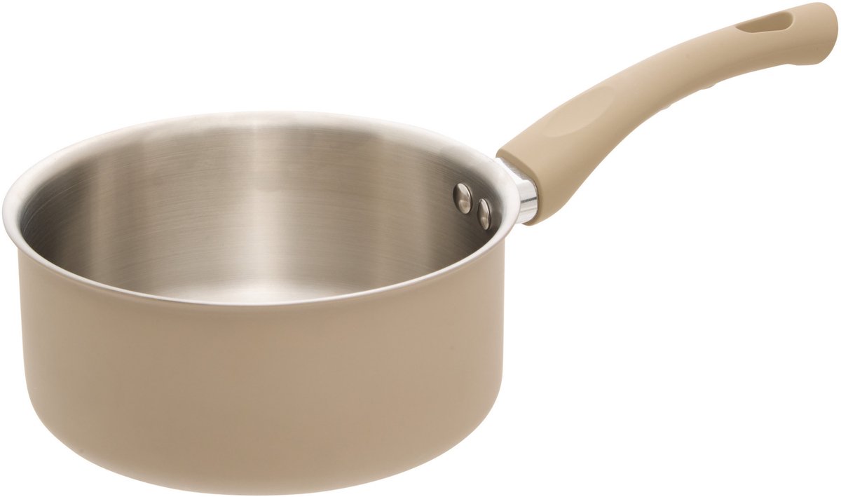 5Five steelpan Paris - D18 cm - RVS - aluminium - beige/zilver - pannen - alle warmtebronnen