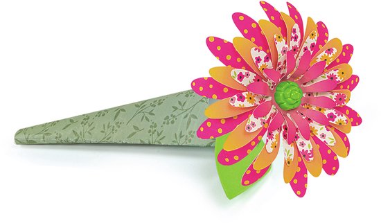 Clementoni Idea - Create Your Flowers, Kit créatif pour Composer des Fleurs, pour Enfants de 8 Ans, avec 2 Roses en Papier à Assembler et à Personnaliser, idée Cadeau de Jeu Made