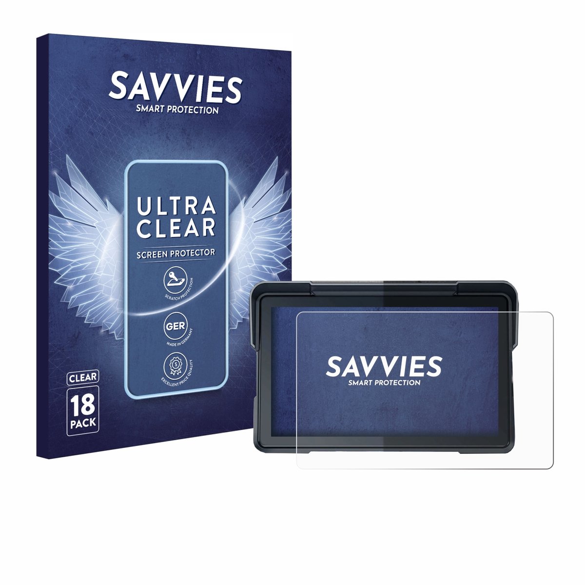 Savvies - Screenprotector voor Lamtto RC19 7" - Folie Beschermfolie transparant 18 Stuks