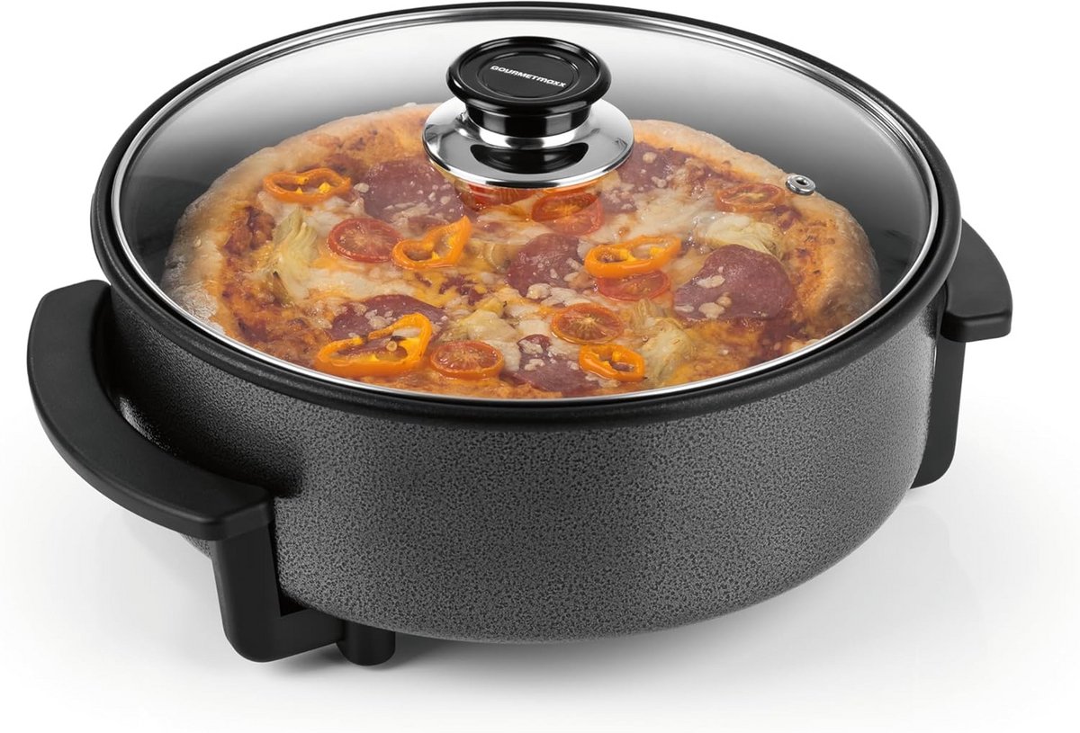 Elektrische Pizza Pan met Thermostaat - 30 cm - Ideaal voor Pizza, Paella en meer