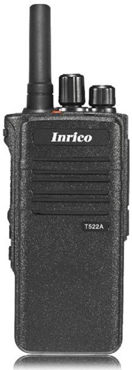 Set van 16 Inrico T522A IP66 4G LTE POC Zello Portofoon K1 2-Pins met multilader en D-shape oortje