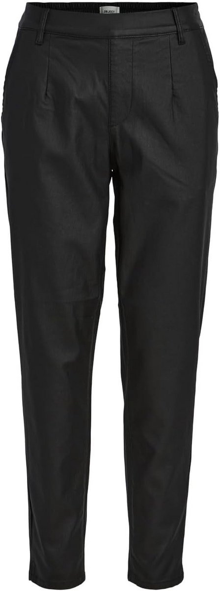 Coated Dames Broek met Splitten en Elastische Tailleband