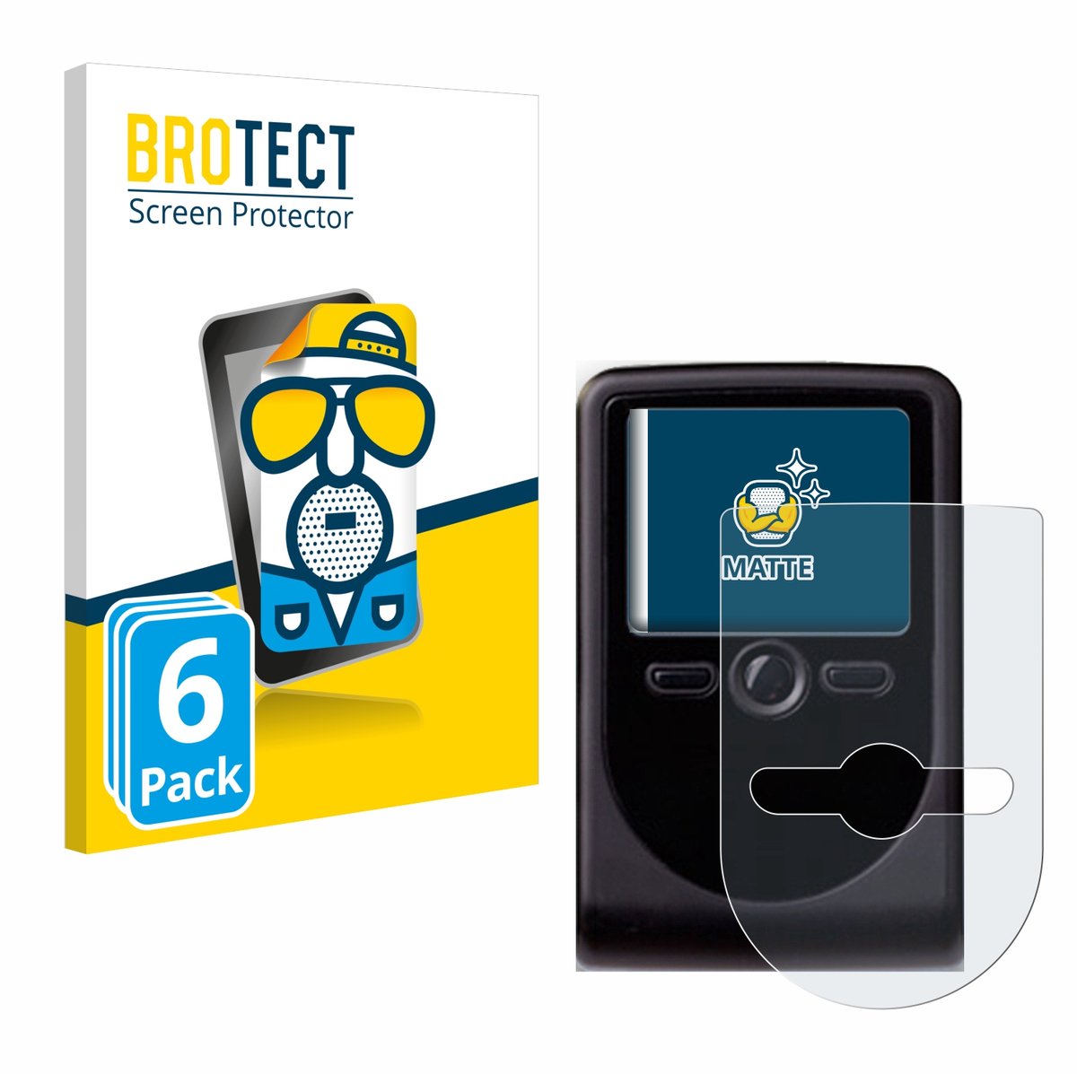 BROTECT - Screenprotector voor OneSpan DigiPass 760 - Folie Beschermfolie matte 6 Stuks