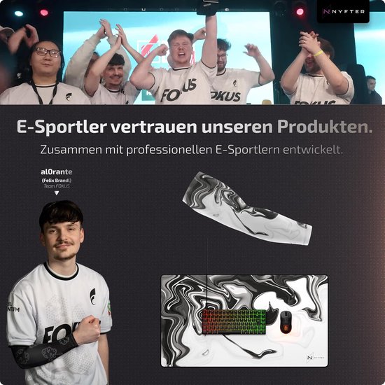 Glazen Gaming Muismat 50x50 cm - Ultra Precies Oppervlak voor Esports en Gaming — afbeelding 5