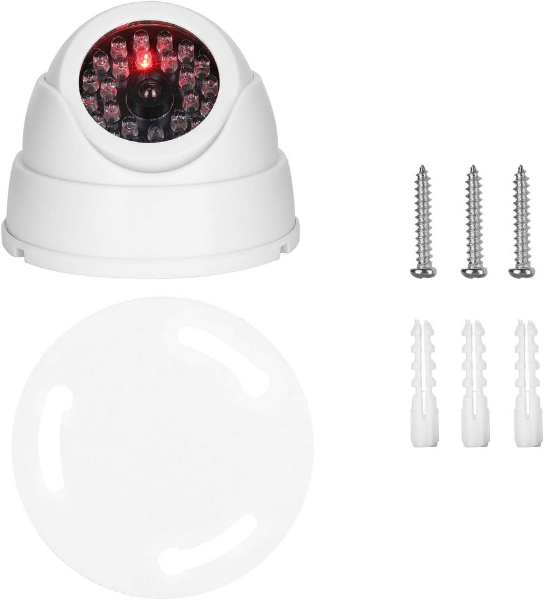 Valse Dome Camera voor Binnen en Buiten Beveiliging met Knipperend LED Licht