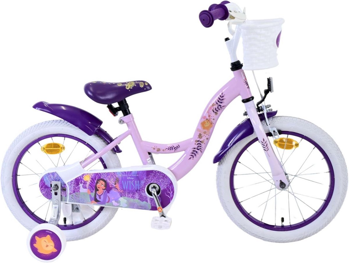 Kinderfiets 16 inch Lila Meisjesfiets