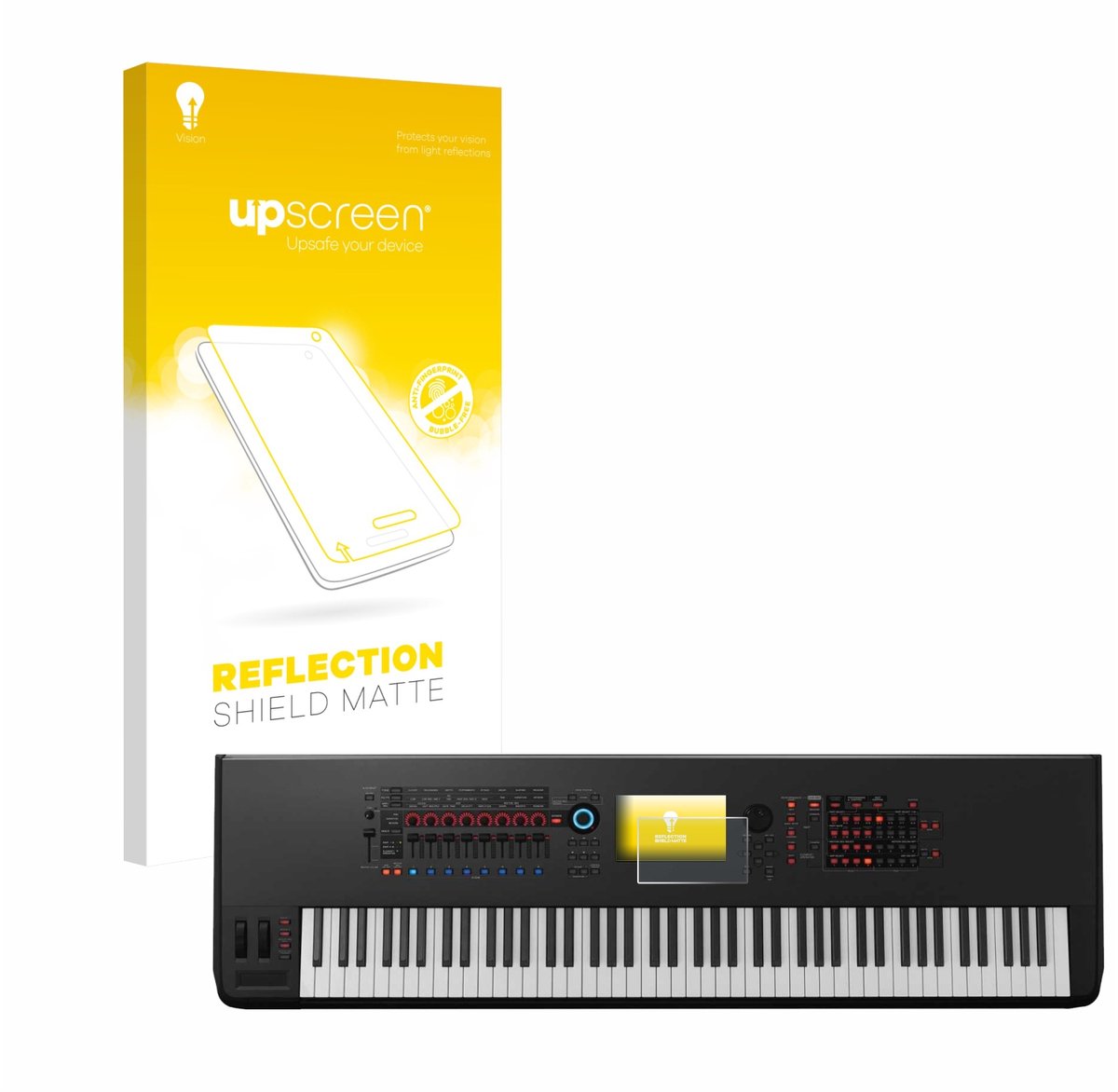 upscreen - Screenprotector voor Yamaha Montage 8 - Folie Beschermfolie anti glare matte