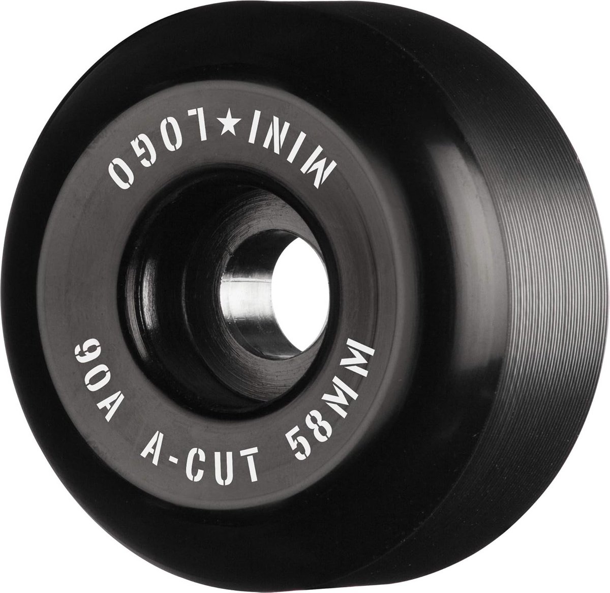 Hybride Skateboard Wielen 58mm 90A - Zwart - Geschikt voor Elke Ondergrond