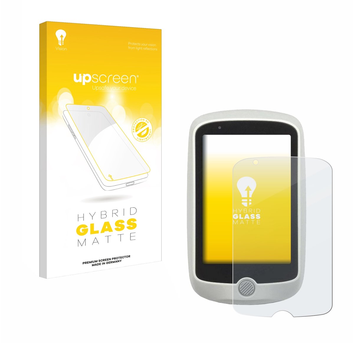 upscreen - Screenprotector voor Mio Cyclo 215 HC - Folie Beschermfolie Beschermglas matte