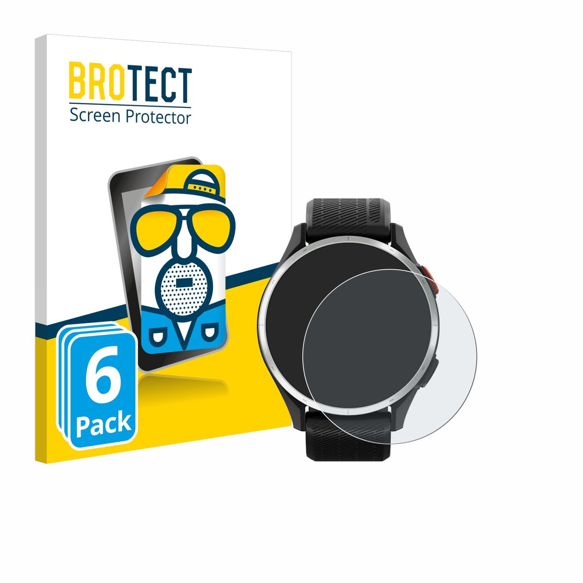 BROTECT - Screenprotector voor Garmin Approach S44 - Folie Beschermfolie matte 6 Stuks
