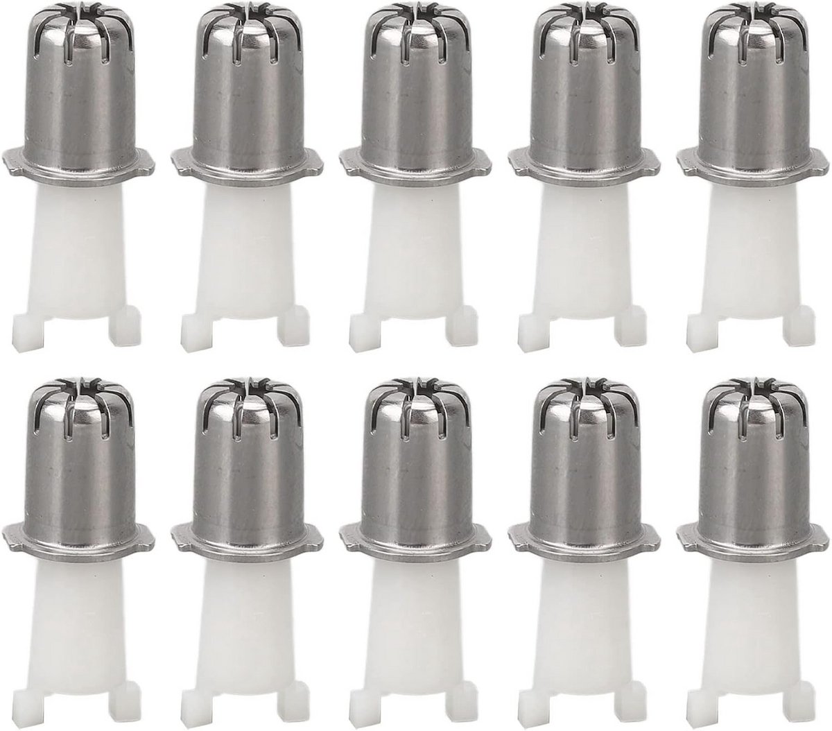 Set van 10 Universele Reservekoppen voor Neus- en Oortrimmer