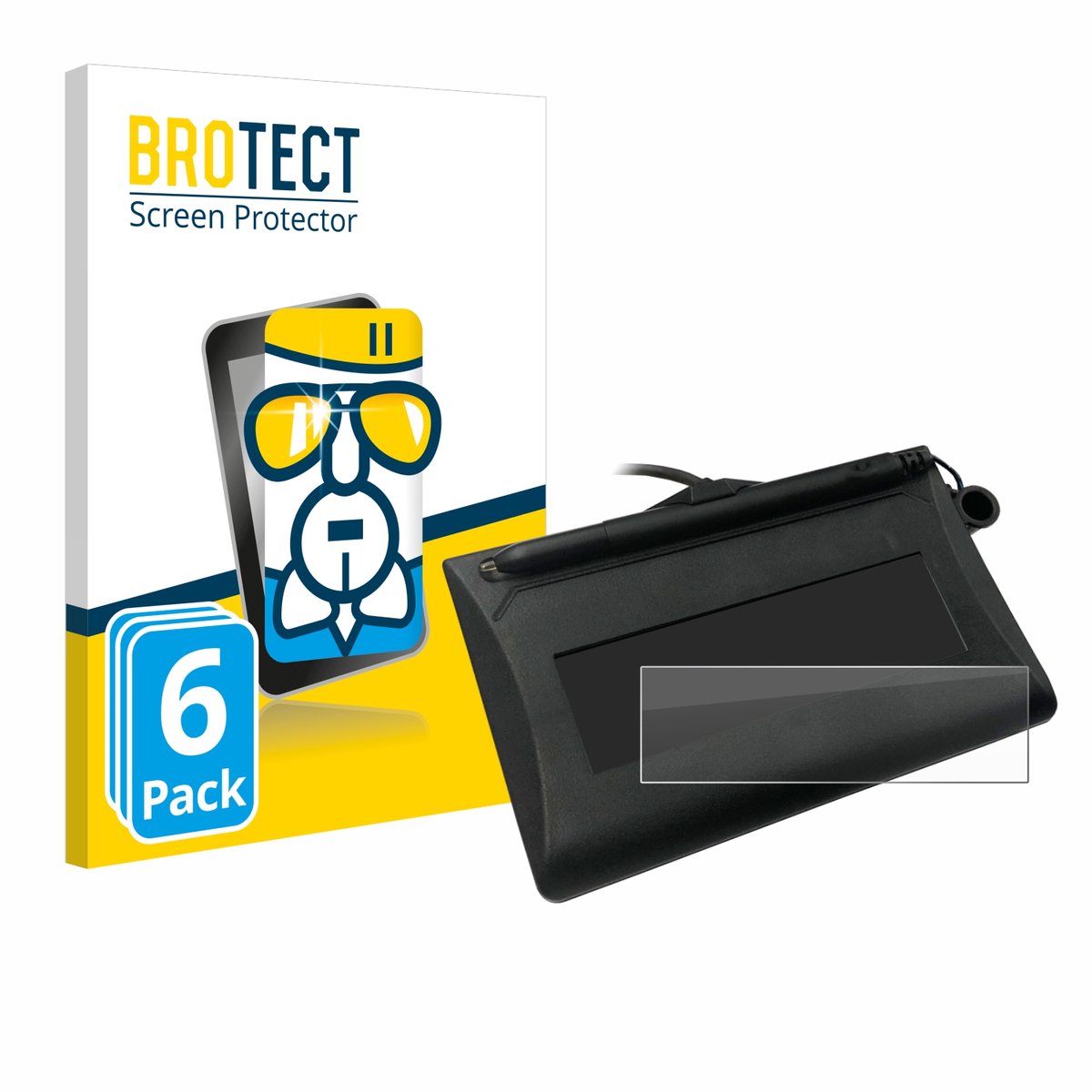 Screenprotector 6 Stuks voor Topaz T-LBK460-HSB-R Beschermglas transparant