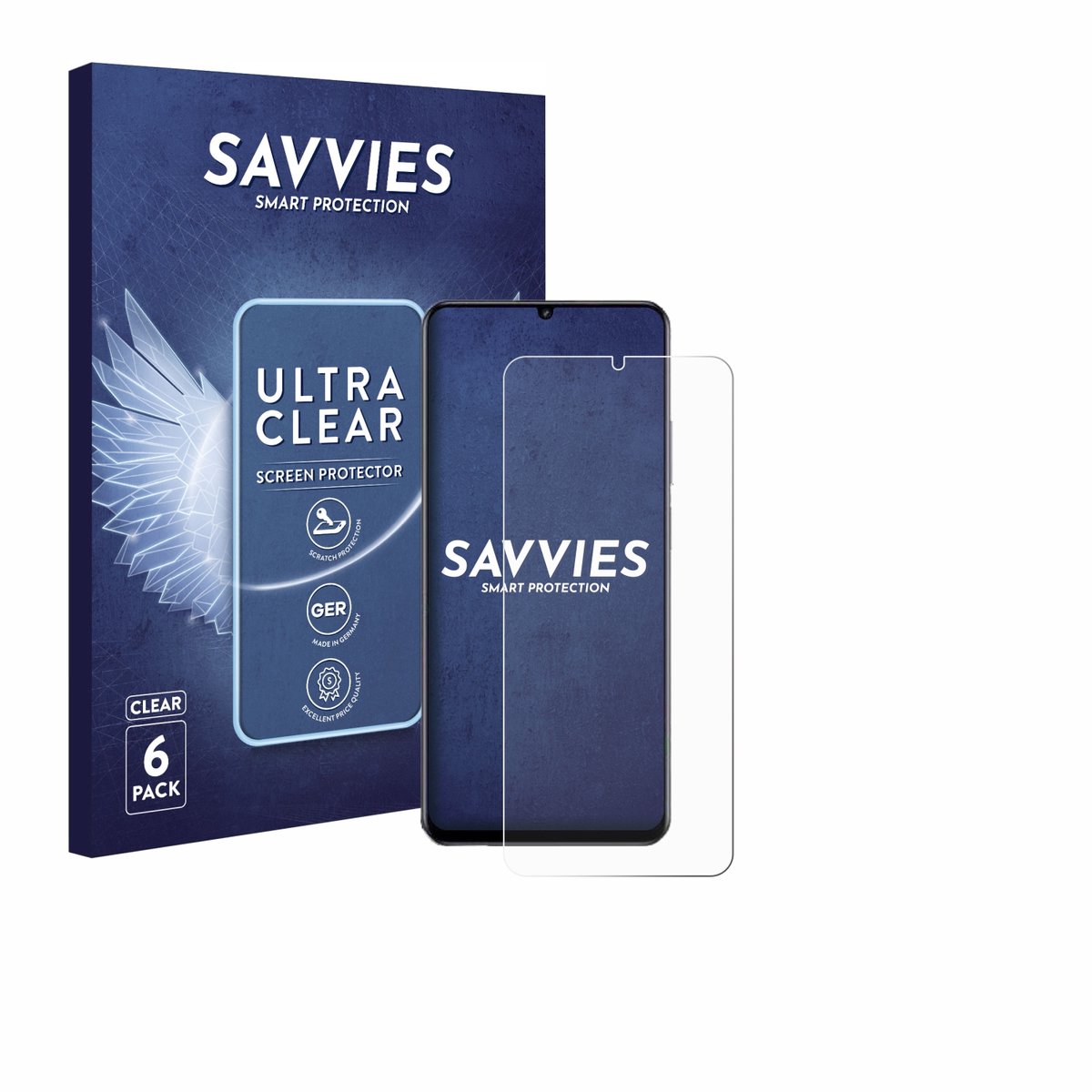 Savvies - Screenprotector voor realme Note 70 - Folie Beschermfolie transparant 6 Stuks